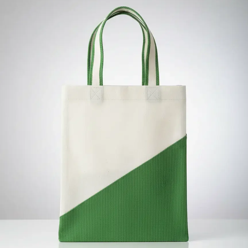 Green White Small Handbag