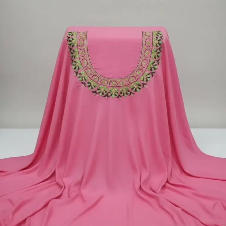 Pink Silk Zardozi Top