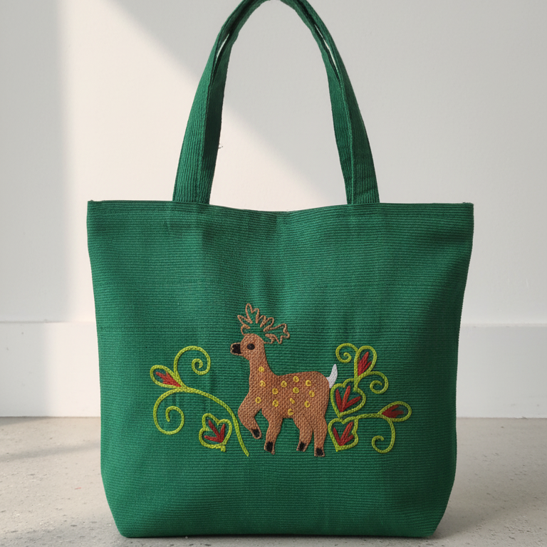 Green Deer Mangalagiri Ari Work Handbag